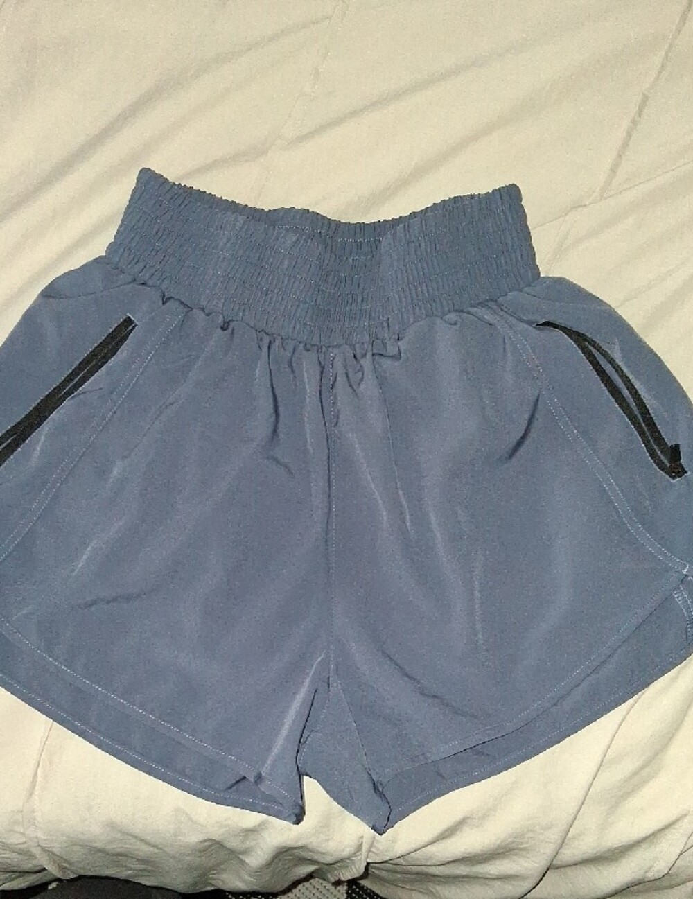 Women's Elastic Waist Active Shorts - Slate Gray